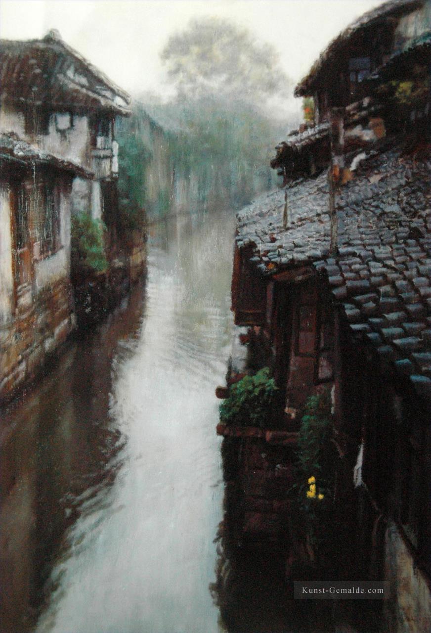 Wasser Städte Ripples Shanshui chinesische Landschaft Ölgemälde